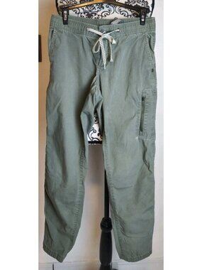 Vuori Ripstop Pants Women's XS Olive Green Drawstring Zip Pocket